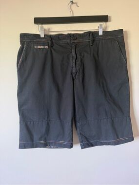 Robert Graham Men's Midnight Navy Cotton Blend Shorts Size 36